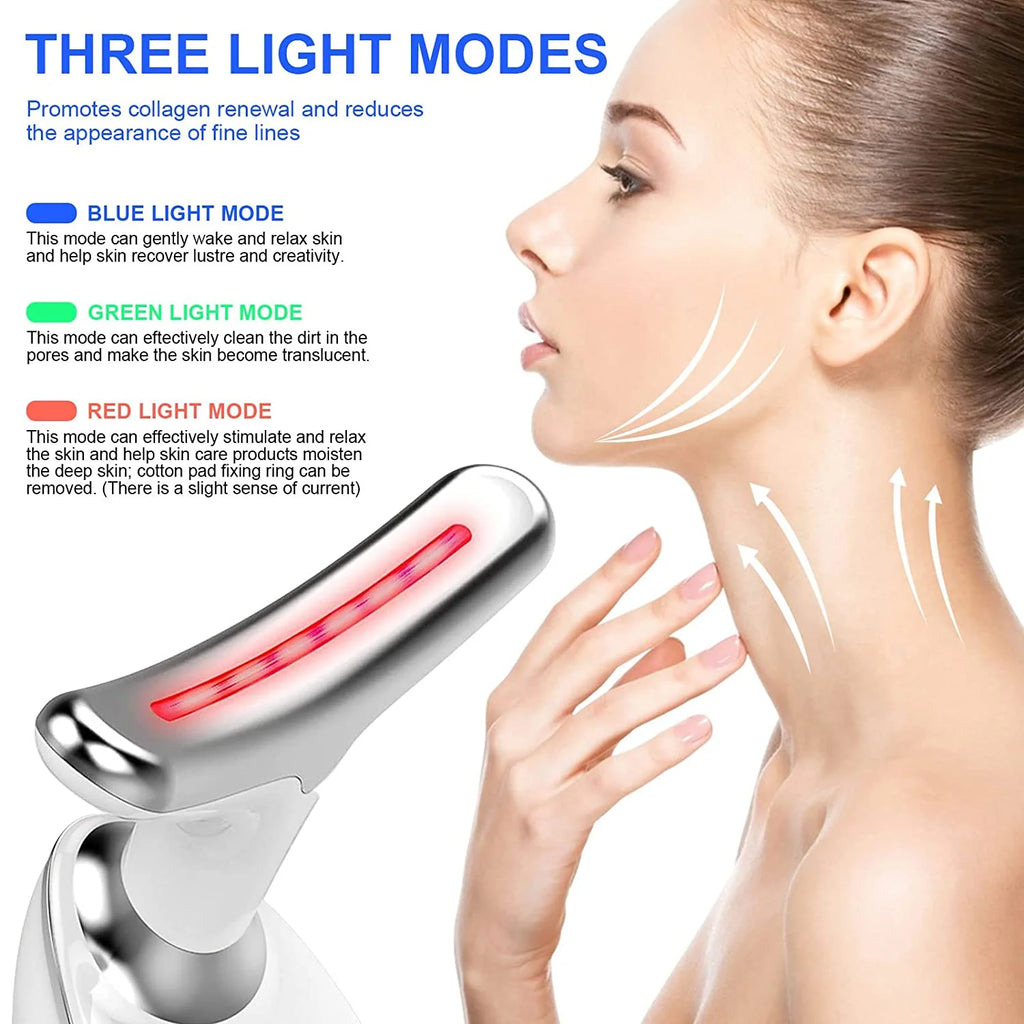  Facial and Neck Massage Kit, Double Chin Reducer Vibration Massager for Skin Care