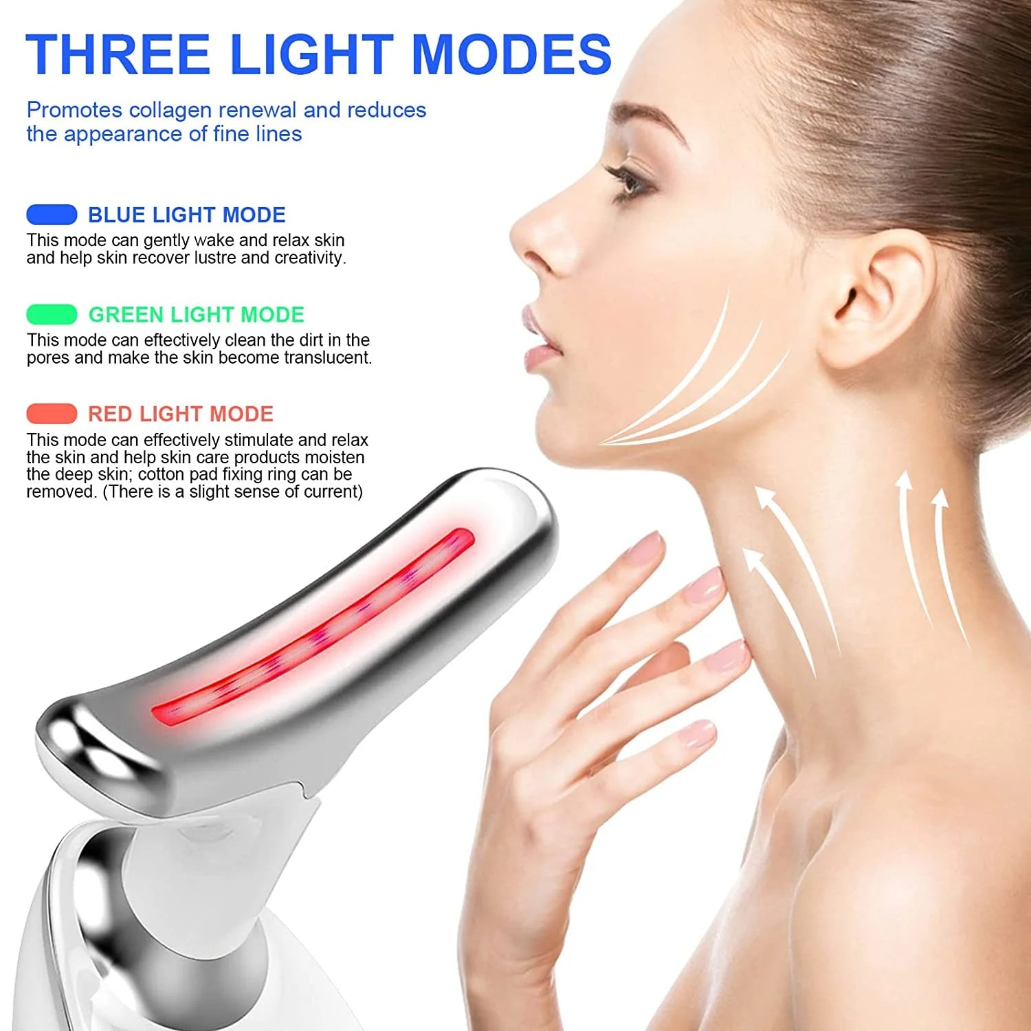 Facial and Neck Massage Kit, Double Chin Reducer Vibration Massager for Skin Care